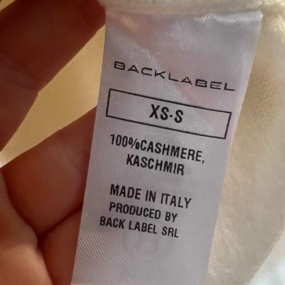 Back Label the Wellness Wear Cashmere Hoodie White S - Picture 10 of 12